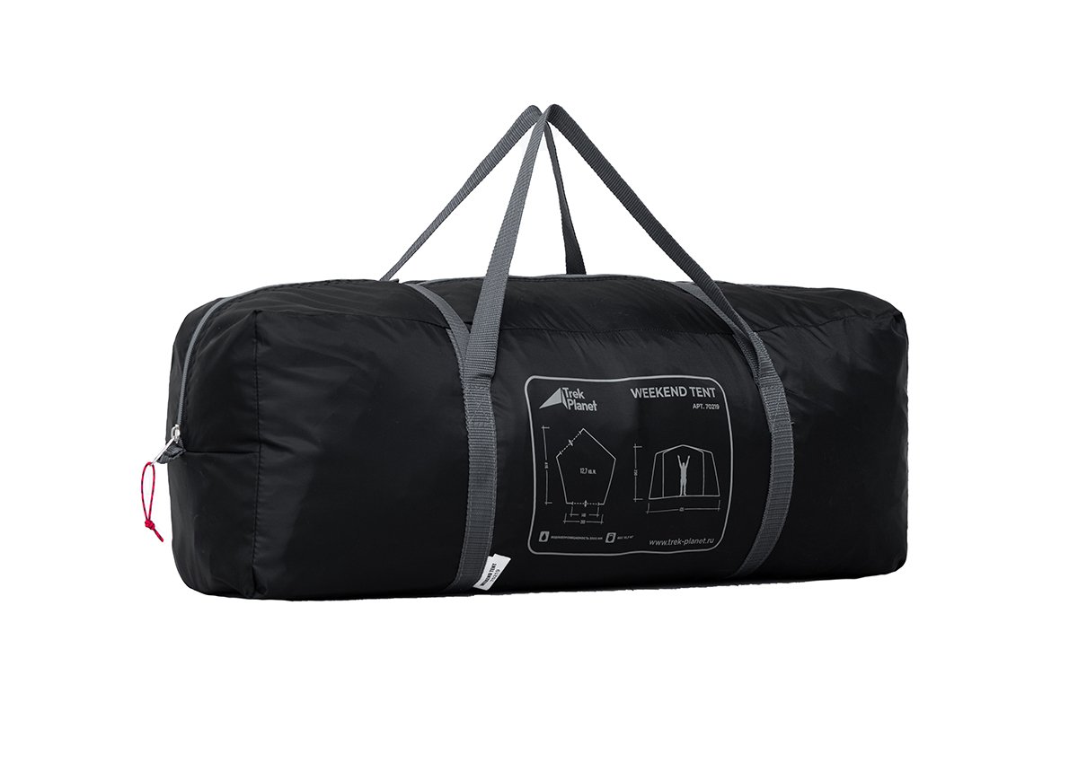 фото Тент trek planet weekend tent, серый/темно серый, 70219