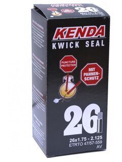 

Камера для велосипеда KENDA 26"х1.75-2.125 (47/57-559), антипрокольная, авто ниппель, 5-518910