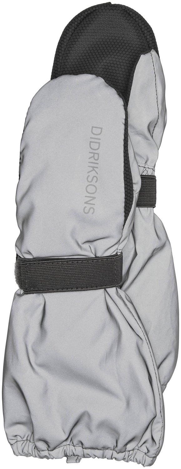   ВашВелосипед Рукавицы детские Didriksons BIGGLES REFLECTIVE KIDS MITTENS, серебро, 503941 (Размер: 0/2 )