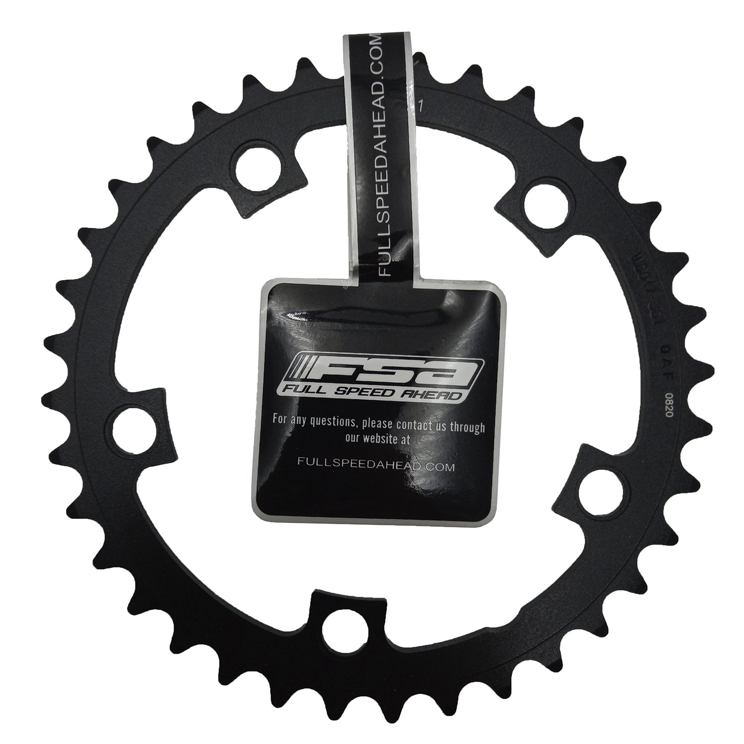 

Шестеренка FSA Pro Road CH Gossamer, 110x36T, Black, 371-0236A, Черный