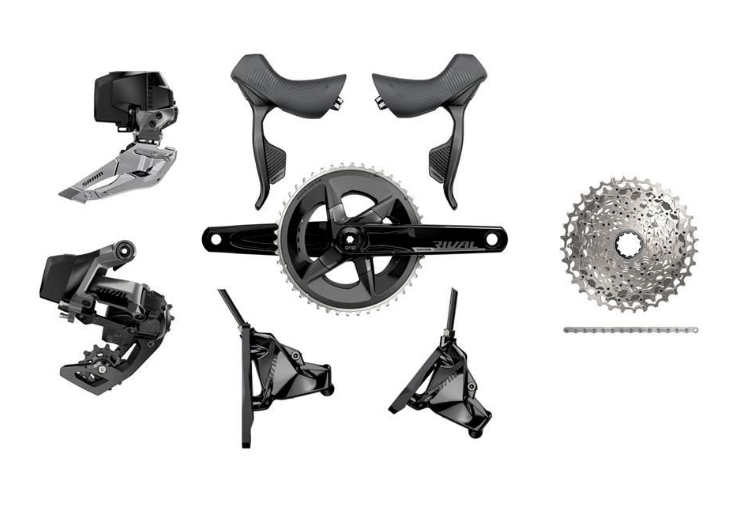 

Групсет Sram Rival AXS, Disc, 170, 46x33, 10-28, 12 ск, 8360728279