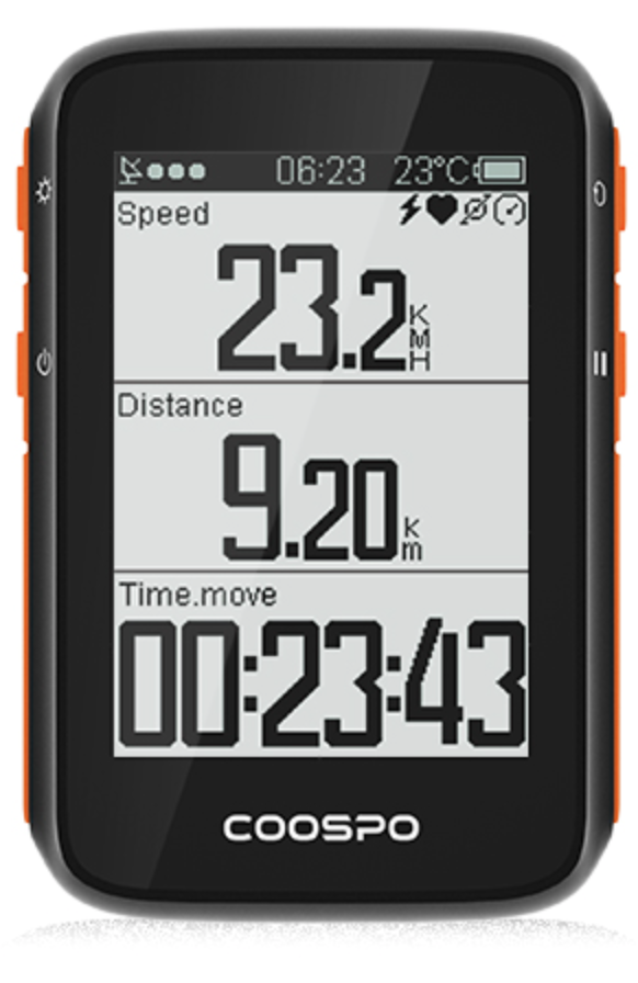 

Велокомпьютер CooSpo BC200 GPS, BLE5.0, ANT+, 2,4", IPX7, BC200