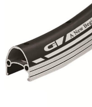 

Обод велосипедный Vinca Sport 28”, 32H*14G, двойной, алюминий, с защитной полосой, черный, GJD 28C (32H) black