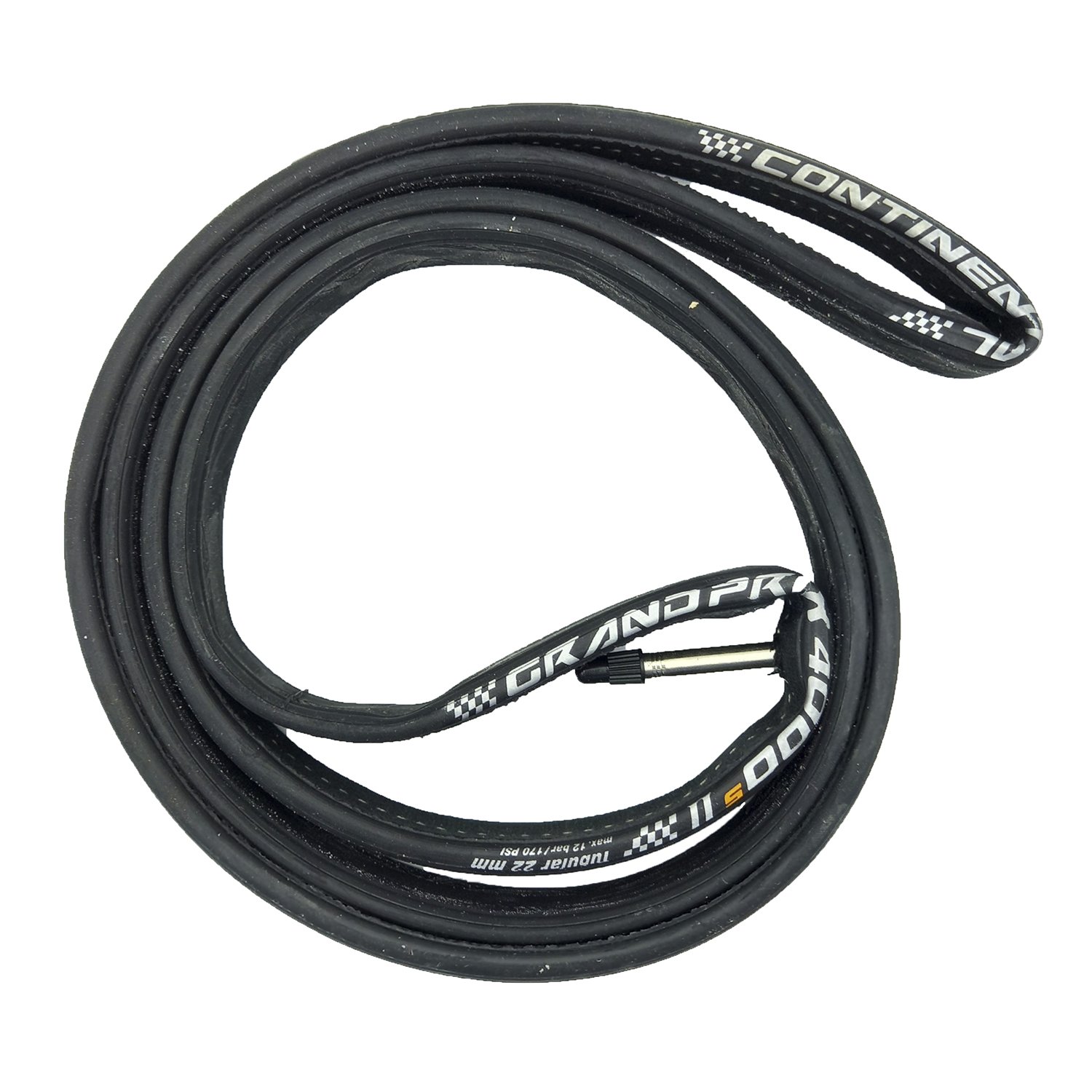 фото Шоссейная велотрубка continental grand prix 4000 s2 tubular, 28"x22 мм, (270 гр), черная, 0196241000