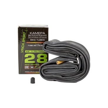 

Камера велосипедная Vinca Sport, 28*1.75 (700с), бутиловая резина, вело-ниппель 48 мм, TUBE 28*1.75 (48) FV