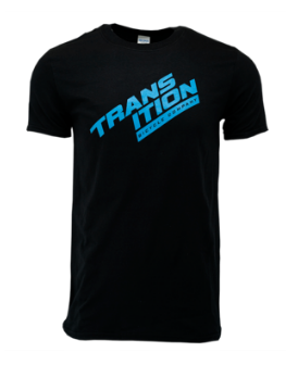 

Велофутболка детская Transition Bikes Classic Split Logo, Black and Cyan (Размер
