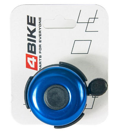 Звонки и Клаксоны  ВашВелосипед Велозвонок 4BIKE BB3204-Blu, латунь, D-52 мм, голубой, ARV100025