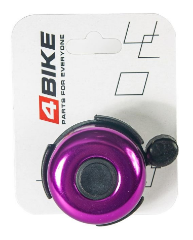 

Велозвонок 4BIKE BB3204-Pur, латунь, D-52 мм, пурпурный, ARV100026