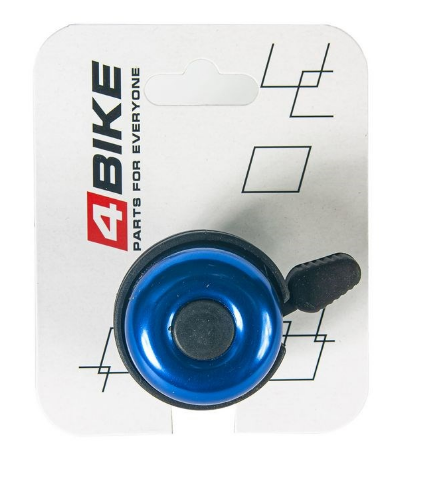 

Велозвонок 4BIKE BB3207-Blu, алюминий, пластик, D-40 мм, голубой, ARV100031