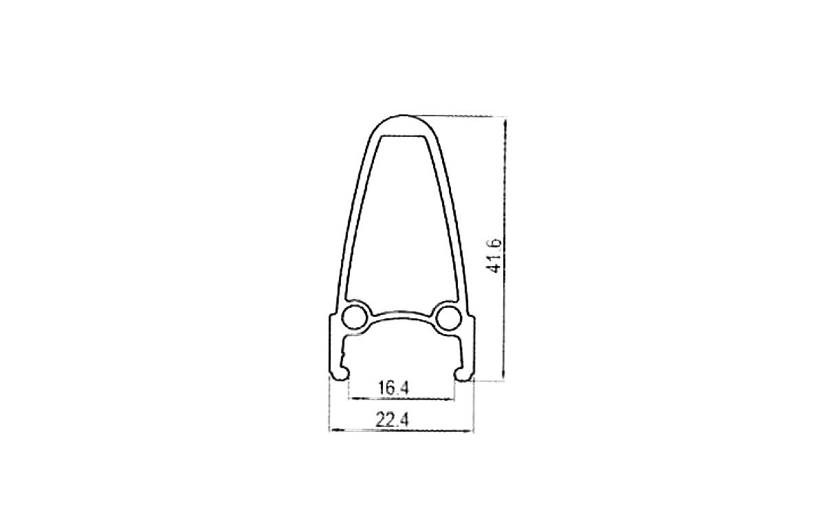 

Обод велосипедный HOGGER 24", алюминий, двойной, 32H, 16,4/22,4х41,6 мм, А/V, черный, HL40C