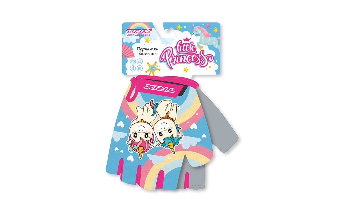 

Перчатки велосипедные TRIX nw Little Princess, детские, короткие пальцы, антискользящие, GL-TX-PRINCESS-6XS-0 (Размер: 7XS)