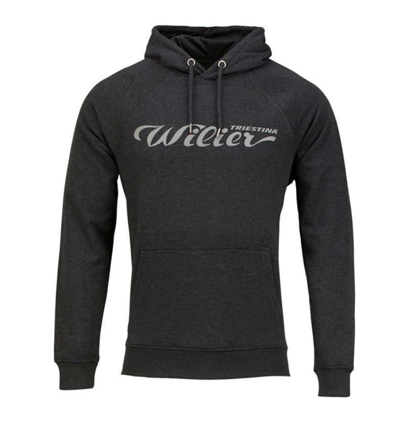   ВашВелосипед Толстовка велосипедная Wilier LOGO, антрацит, 2022, WL345 (Размер: XL)