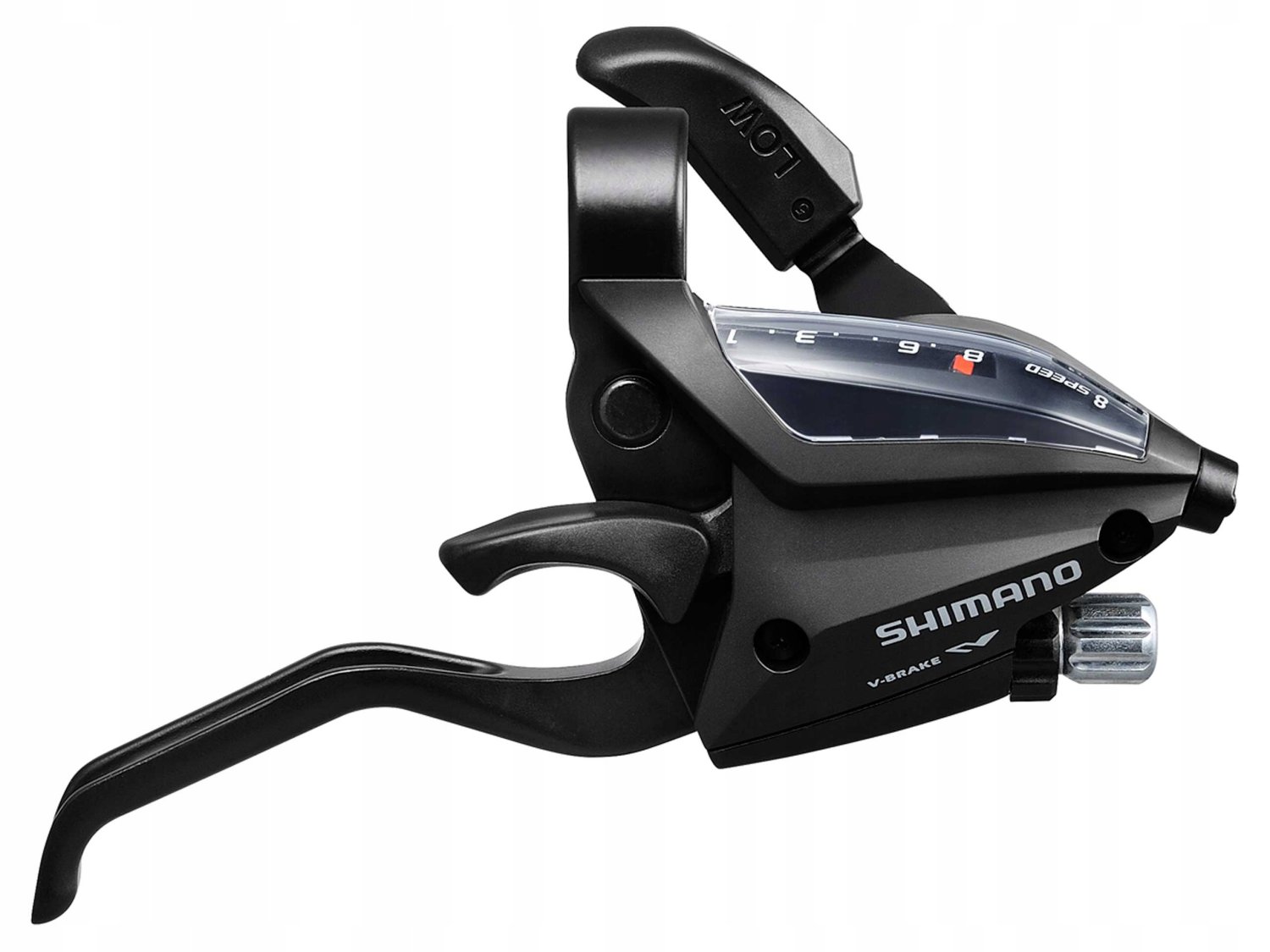 

Переключатель SHIMANO ASTEF5004RC8ALC (шифтер+тормозная ручка), 8 скоростей, правый, трос, черный, 2-8018