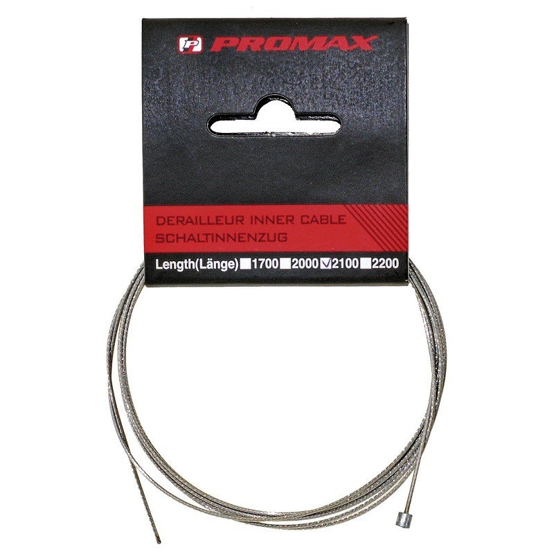 

Вело трос переключения PROMAX, 1.1 x 2100мм, гальванический, NO08GL11