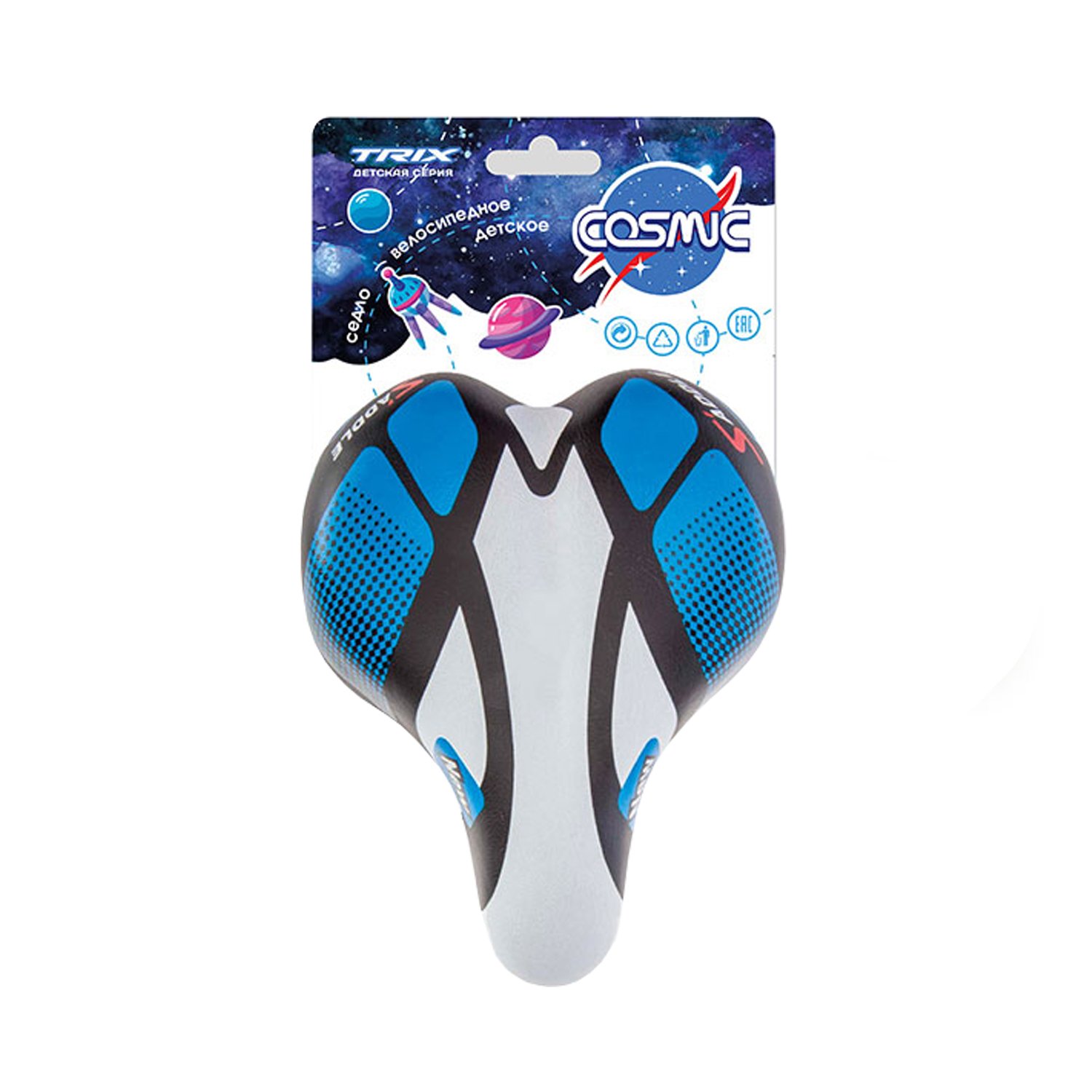 

Седло TRIX Cosmic детское 205х150 мм, SD-TX-COSMIC-0-0