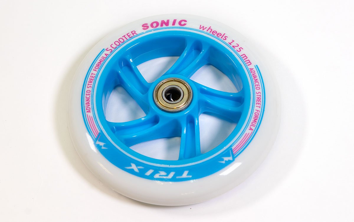 

Колесо - 125 мм, для самокатов, с подшипниками ABEC 7 , синее, 125 мм(blue)
