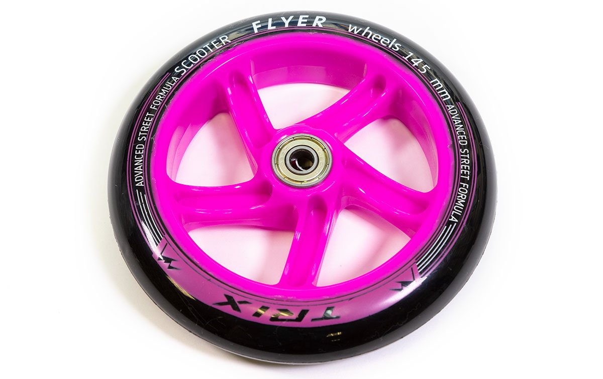 

Колесо - 145 мм, для самокатов, с подшипниками ABEC 7 , розовое, 145 мм(pink)