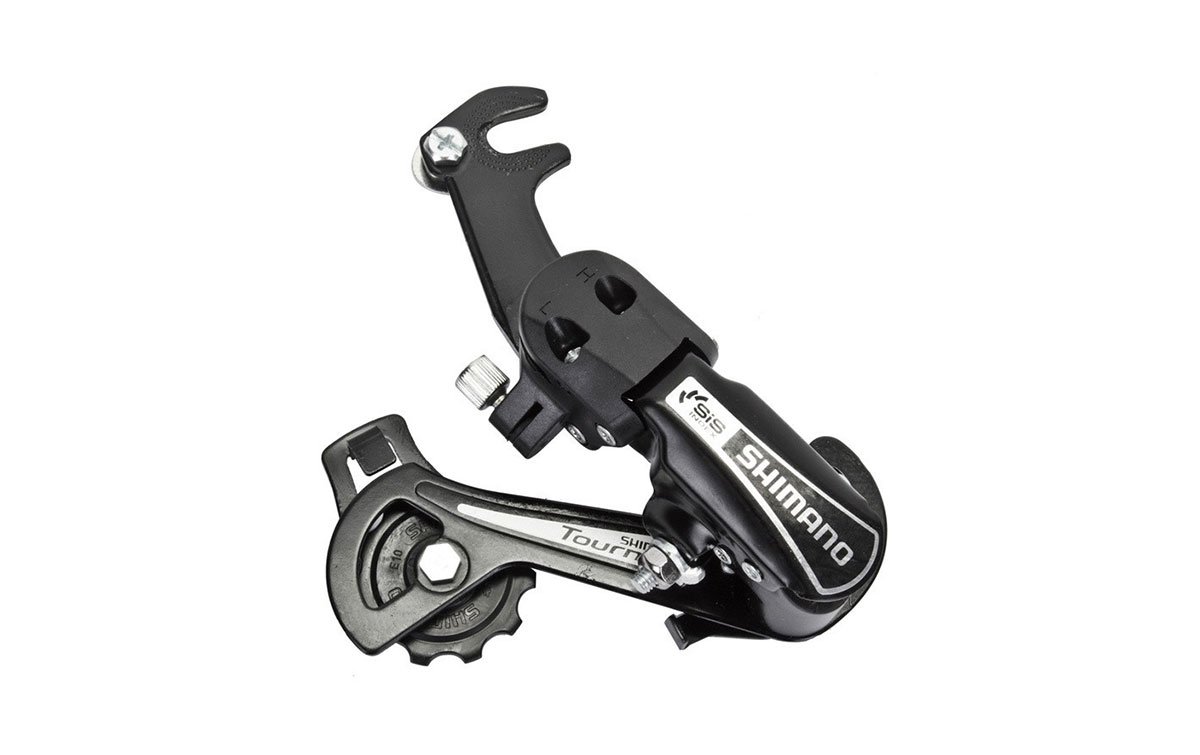

Переключатель задний Shimano Tourney, TY21-B, SS, 6 скоростей, крепление на ось, серебристый, без упаковки, ARDTY21BSSMB
