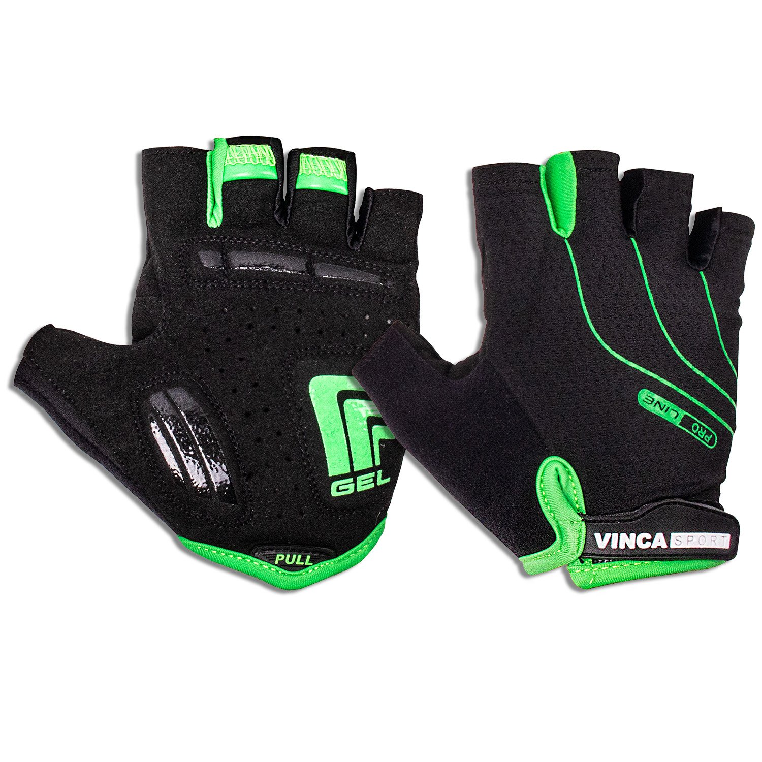 

Велоперчатки Vinca Sport, New, черные с зеленым, VG 900 New black ((XXL))