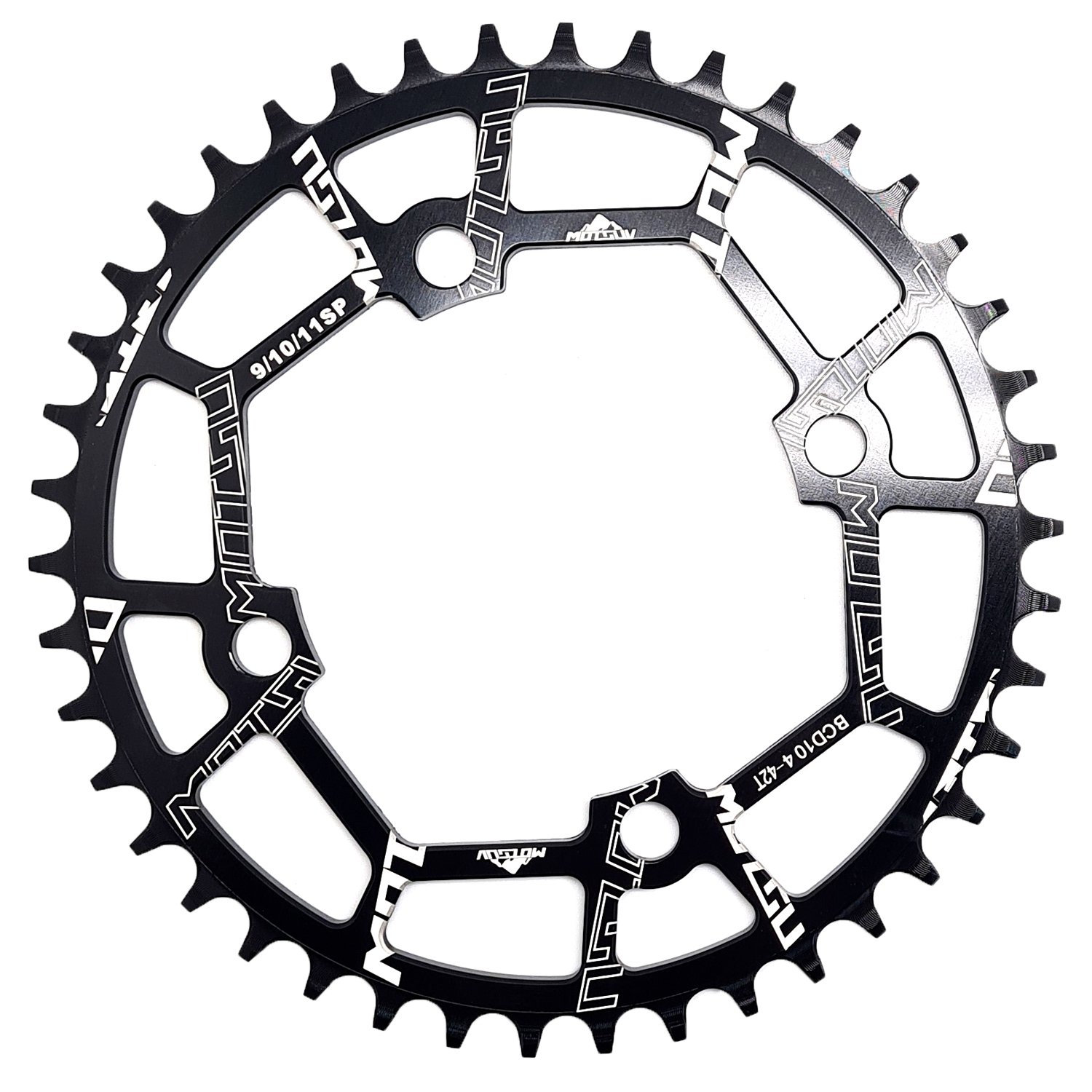 

Звезда велосипедная Motsuv NARROW/WIDE, 104BCD, 42T, AL7075, Черный