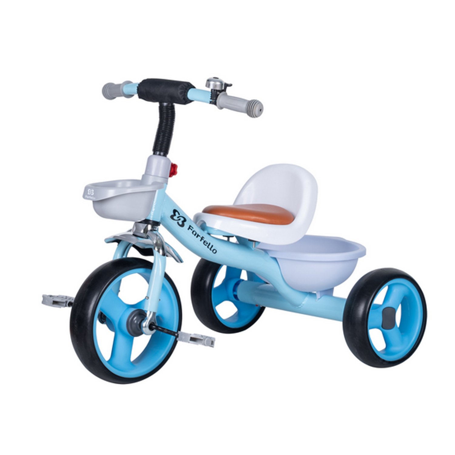 Велосипед Farfello, детский, трехколесный, (2022), синий, YLT-855 коляска прогулочная детская farfello comfy go бежевый серебро