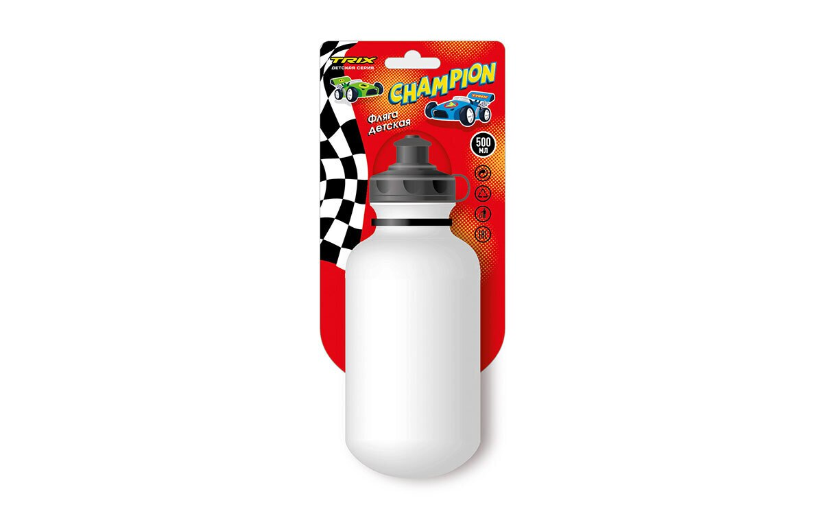 

Фляга TRIX Champion детская, 500 мл, защитная крышка, BTTX501CH