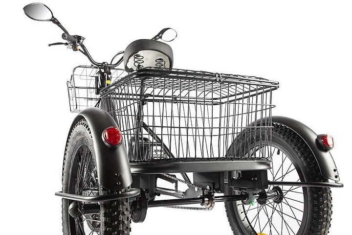 Трицикл GREEN CITY e-ALFA Trike темно-серый-2585
