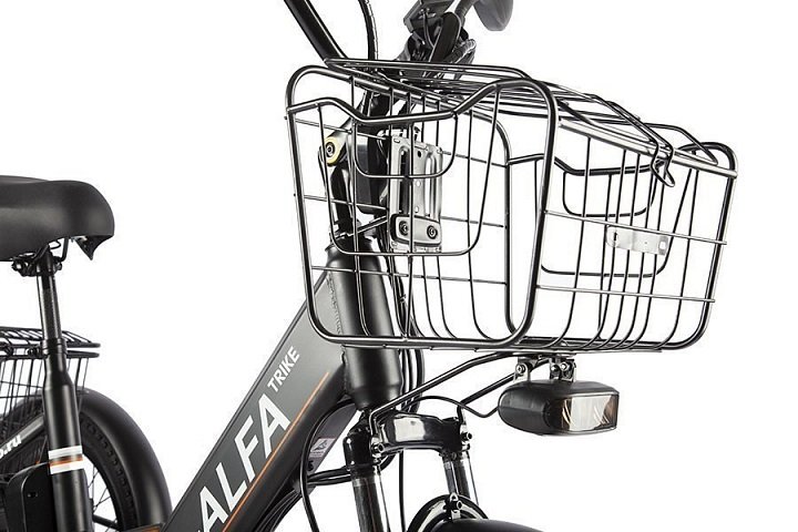 Трицикл GREEN CITY e-ALFA Trike темно-серый-2585