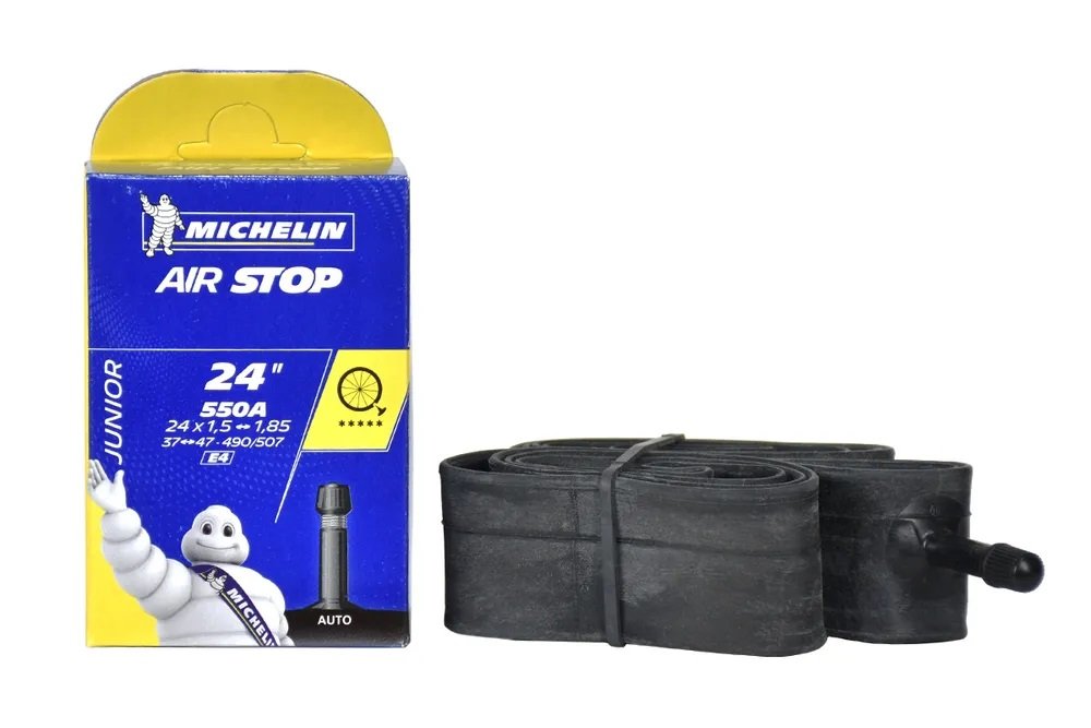 

Камера MICHELIN E4 AIRSTOP 37/47X490/507 24х1,5-1,85 ST 34mm вентиль STANDART 198948