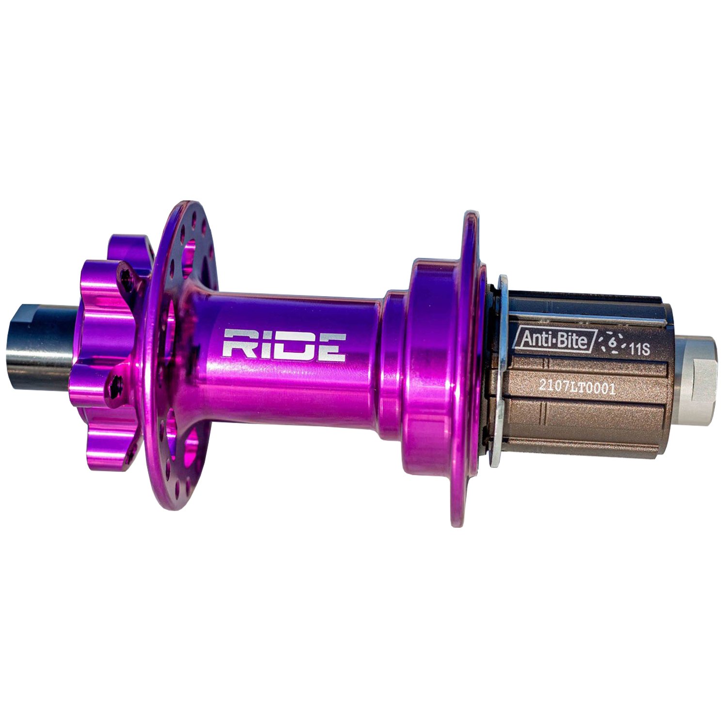 

Втулка велосипедная RIDE Boost, задняя, под кассету, 32h, 12x148, Anti Bite Purple, BX211RPUR