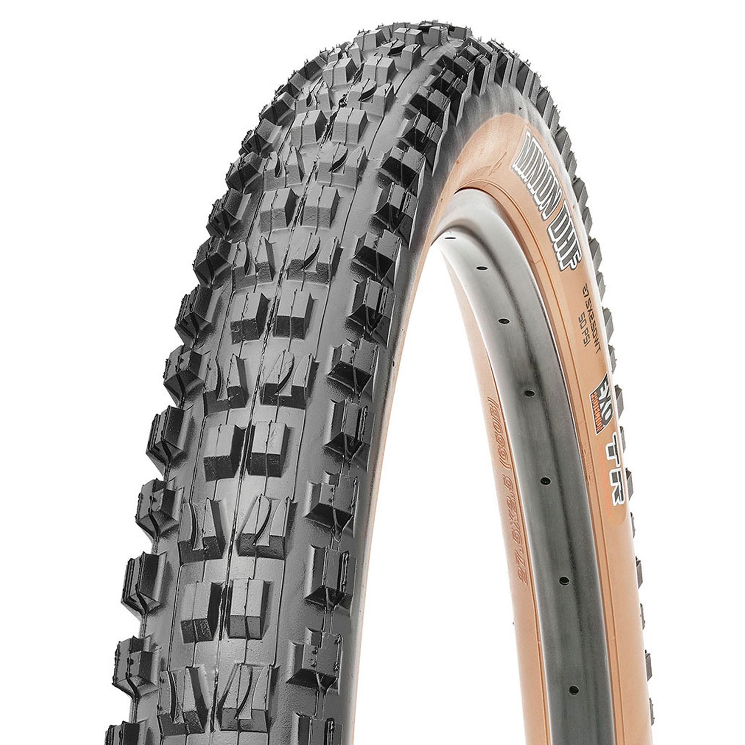 

Велопокрышка Maxxis Minion DHF, EXO/TR/Tanwall, 27.5x2.50, TPI 60, кевлар, ETB00219900, Черно-коричневый