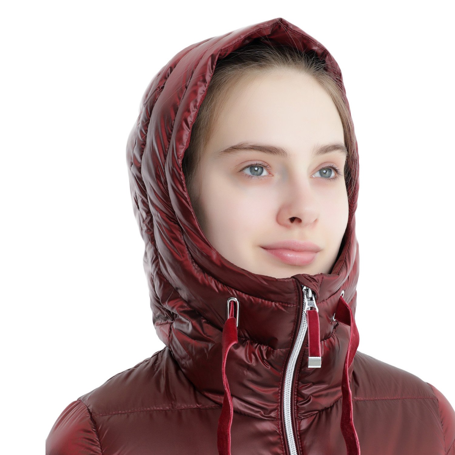 Куртка Dolomite Corvara Satin Hood W's Alert Red, для активного отдыха, женская, 285528_1388 купить на ЖДБЗ.ру - фотография № 3