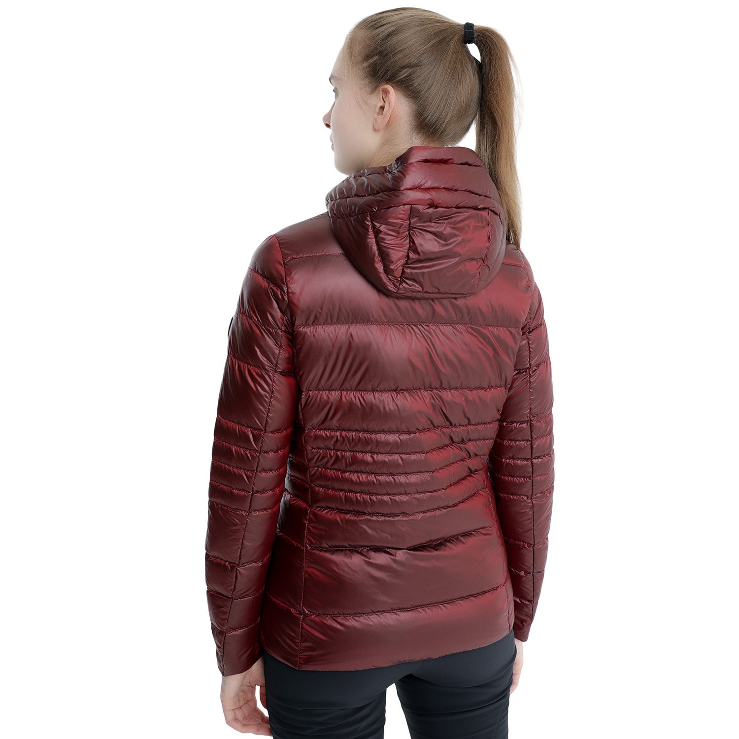 Куртка Dolomite Corvara Satin Hood W's Alert Red, для активного отдыха, женская, 285528_1388 купить на ЖДБЗ.ру - фотография № 5