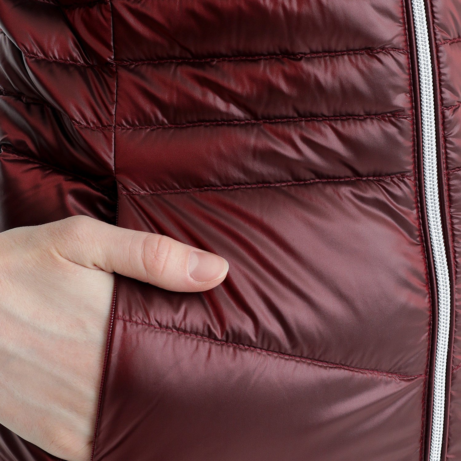 Куртка Dolomite Corvara Satin Hood W's Alert Red, для активного отдыха, женская, 285528_1388 купить на ЖДБЗ.ру - фотография № 6