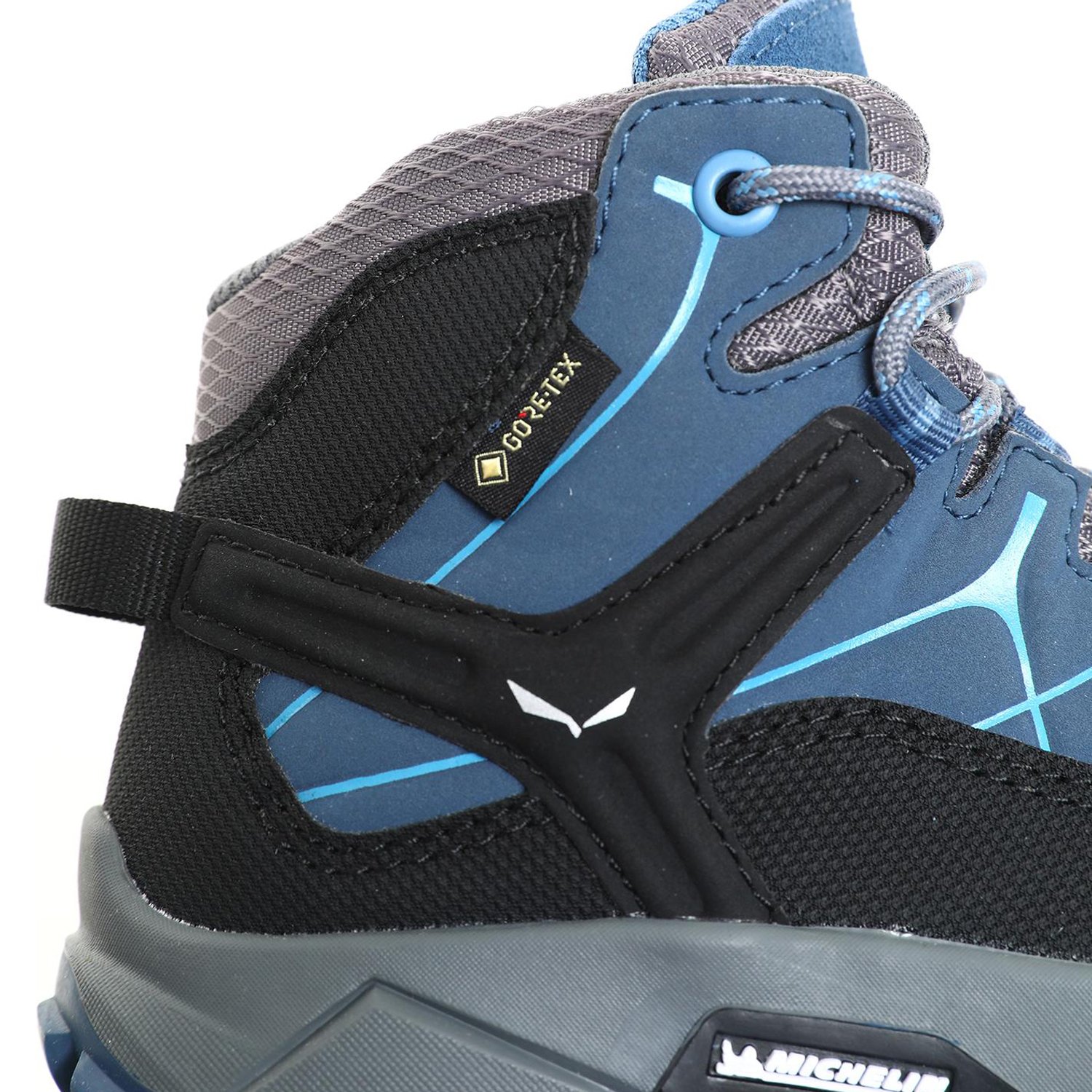 фото Кроссовки salewa alp trainer mid gore-tex dark denim/charcoal, детские, унисекс, 00-0000064006_0365