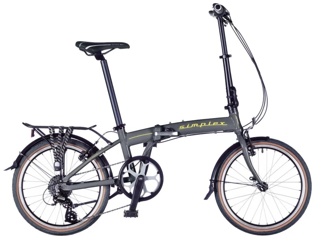 Рама велосипедная AUTHOR Simplex, алюминиевая, складная с замком, серая, 8-00009983