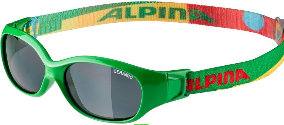 Очки солнцезащитные Alpina 2021-22 Sports Flexxy Kids Green/Puzzle/Black, A8495475