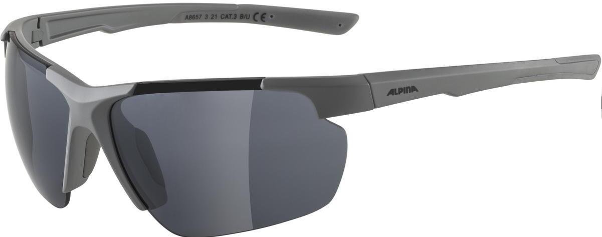 Очки солнцезащитные Alpina 2022 Defey Hr Moon-Grey Matt black mirror Cat. 3, A8657321