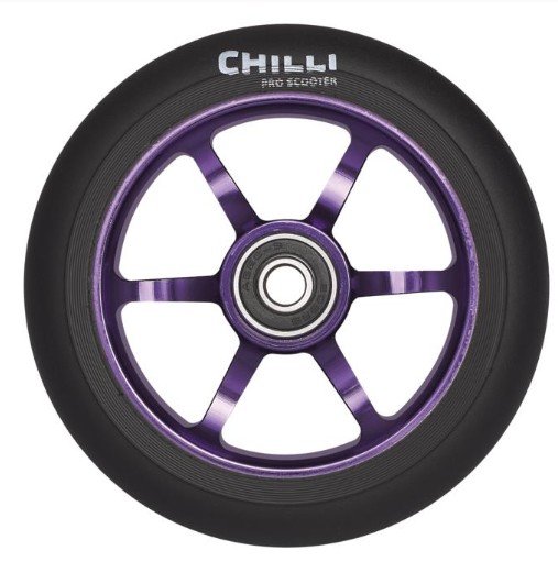 Колесо для самоката Chilli,2021, Wheel 5000 - 110 mm Dark Blue б/р, CEW0013 колесо для самоката chilli 2021 wheel reaper reloaded 120 mm copper red б р 1045 4