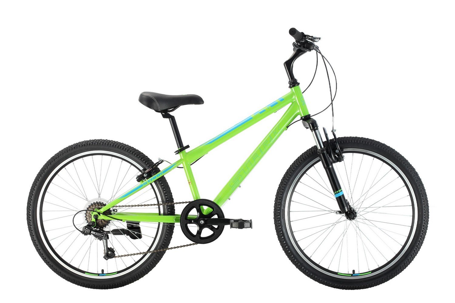 Подростковый велосипед Stark, Respect 24.1 V Steel, 12", зеленый/синий/зеленый, 2023 купить на ЖДБЗ.ру