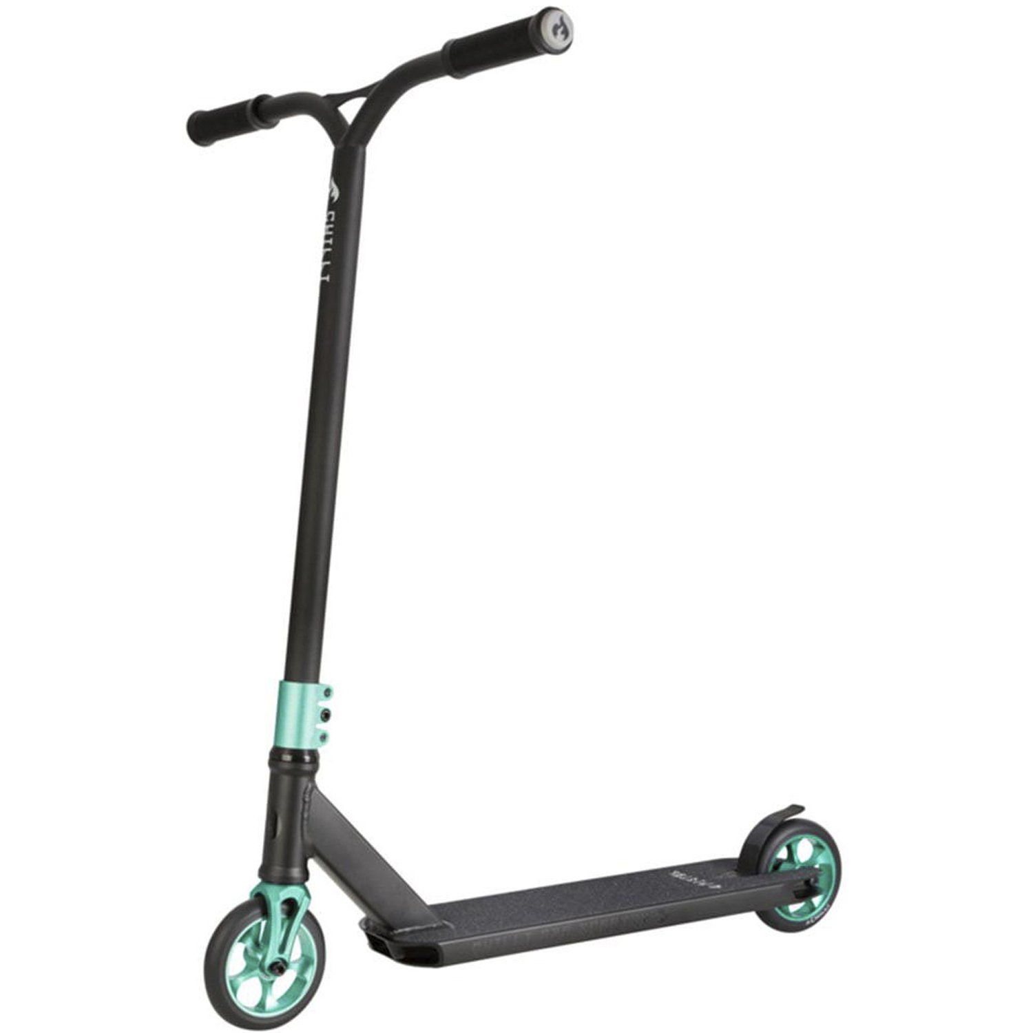 фото Самокат chilli pro scooter reaper reloaded pistol petrol, детский, трюковый, 2022, зеленый/серый, 117-2