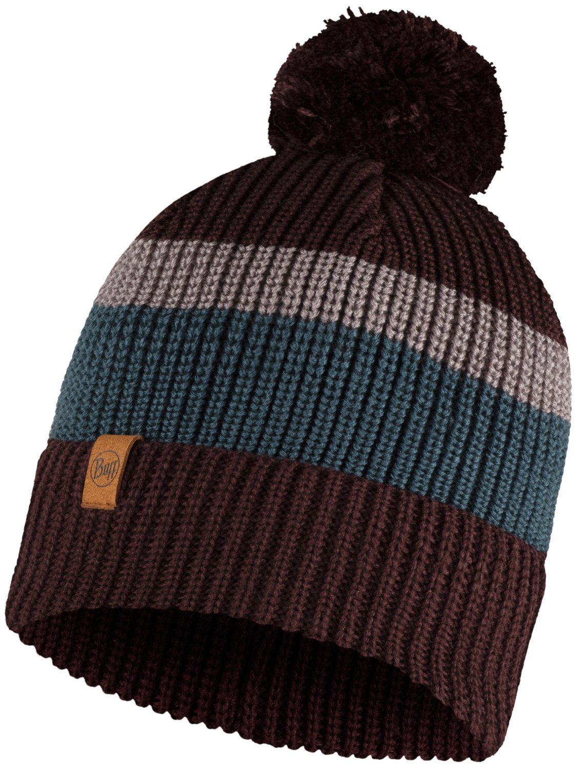 Шапка Buff Knitted Hat Elon Maroon, US:one size, 126464.632.10.00
