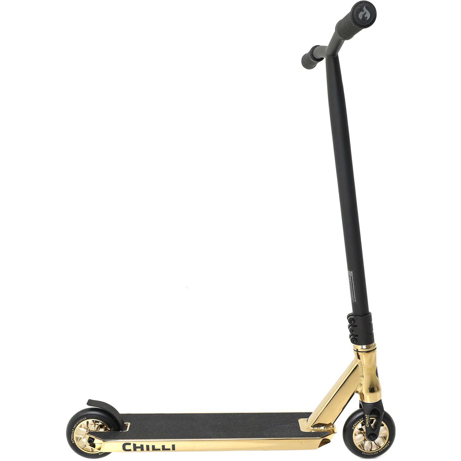 Самокат Chilli Pro Scooter Reaper Gold, детский, трюковый, 2022, желтый, 112-13 трюковый самокат longway metro shift gem line gold