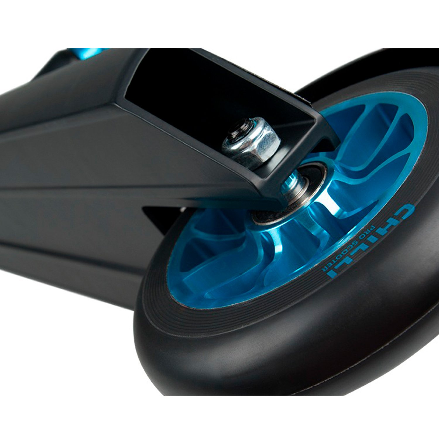 Самокат Chilli Pro Scooter Reaper Wave, детский, трюковый, 2022, голубой/черный, 112-5 купить на ЖДБЗ.ру - фотография № 3