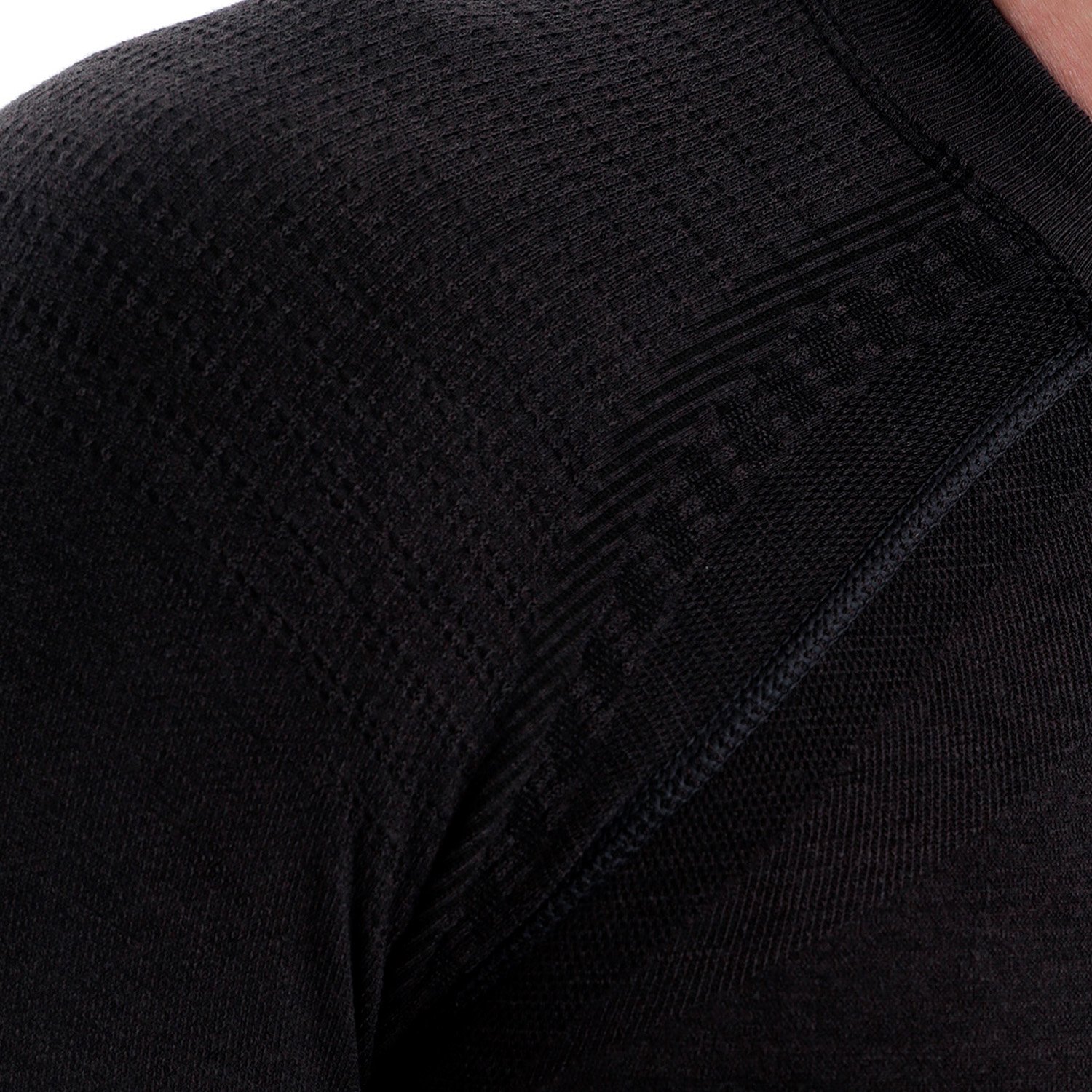 Футболка Accapi Ergowool Long Sleeve Shirt Iron, с длинным рукавом, мужской, 2022-23, черный, WA701_ купить на ЖДБЗ.ру - фотография № 4