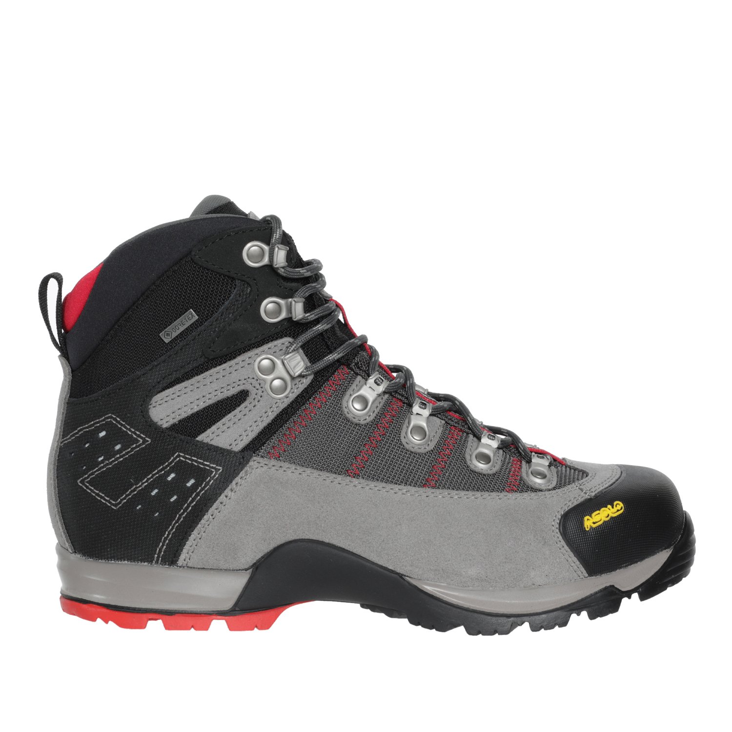 фото Ботинки мужские asolo, fugitive gtx mm cendre/gunmetal/red, 2022-23, 0m3400_900