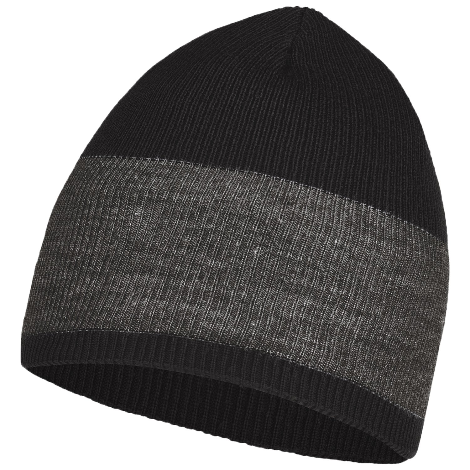 Шапка Buff Crossknit Hat Solid, спортивный, черный, 2022-23, 132891.999.10.00 купить на ЖДБЗ.ру - фотография № 2