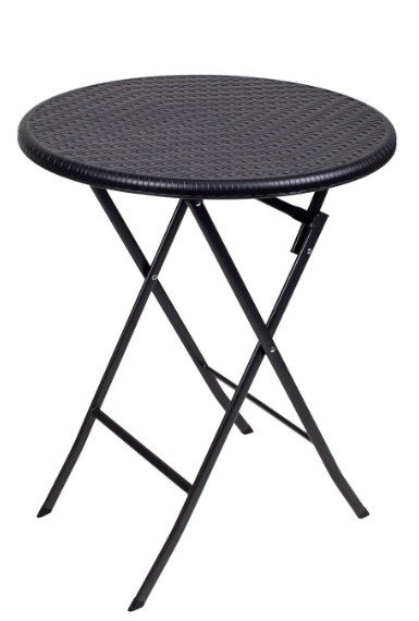 Стол складной GoGarden LYON, цвет черный, 50363 теннисный стол складной для помещений rasson billiard rasson premium s 2260 indoor 274x152 5x76 см с сеткой 51 230 01 0