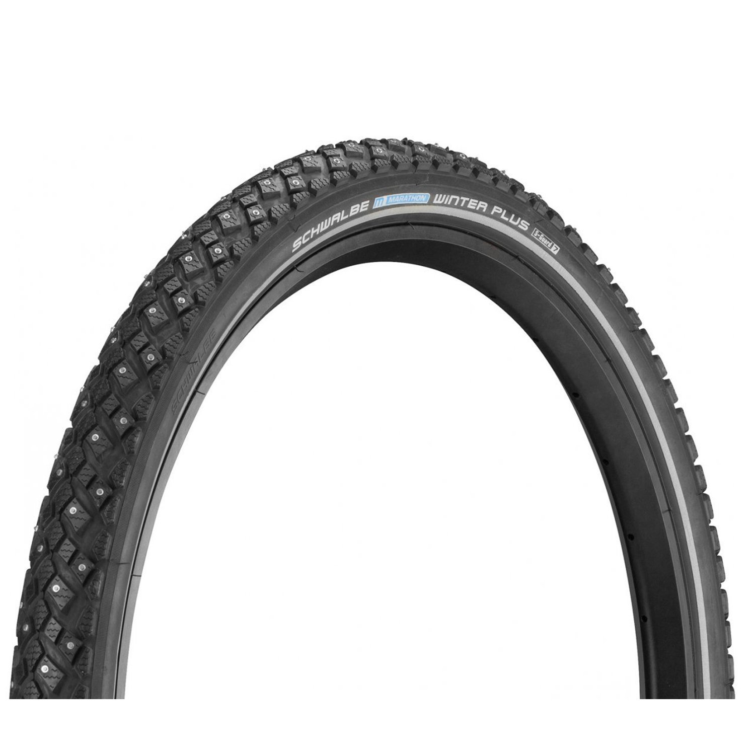фото Велопокрышка schwalbe marathon winter plus, spiketires, wired, smartguard, black/reflex, wi, 20х2,15 (55-406), ут0001433