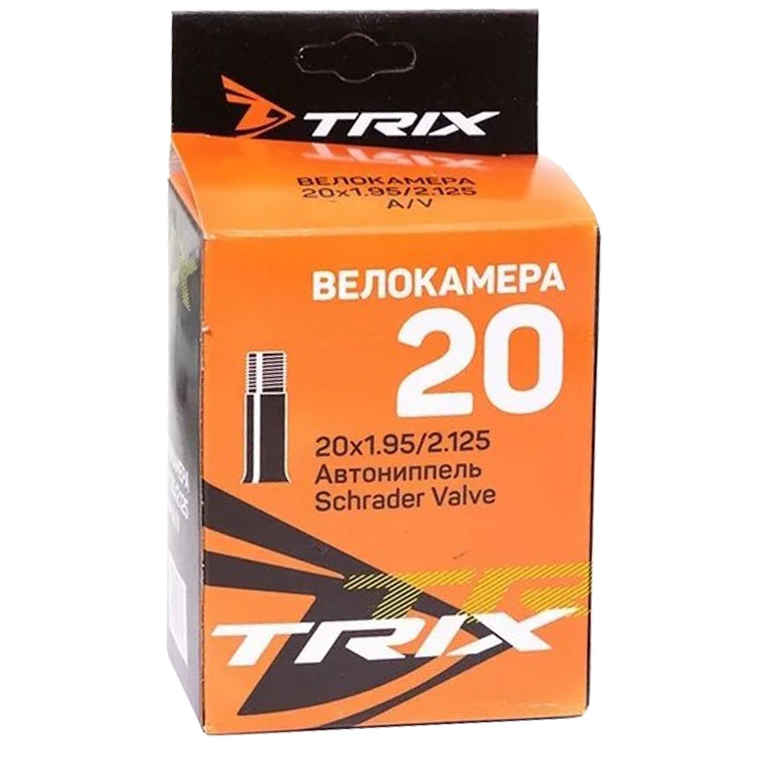 

Камера велосипедная TRIX, 20"x 1.95/2.125, AV 48 мм, TBTX-20-175AV48